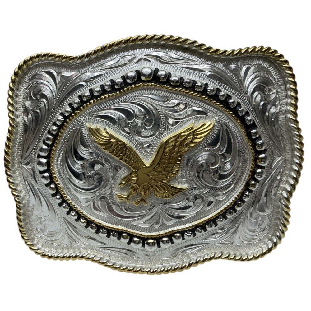 Silversmith Collection Silver &‎ Gold Eagle Belt Buckle